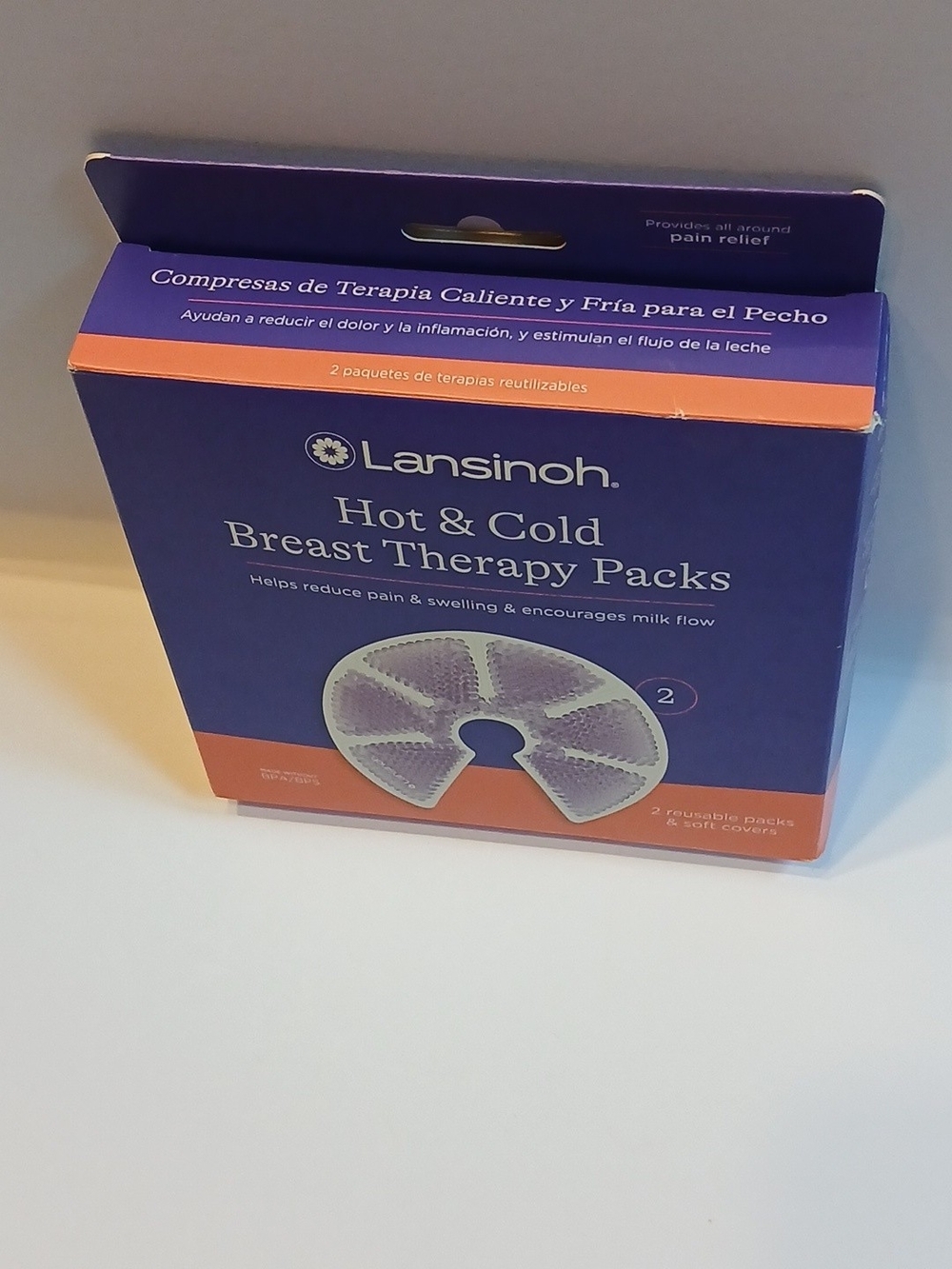 Lansinoh Multi Tasking Pain Relief For Tender Breast Hot & Cold Breast Pads NEW - Picture 5 of 5